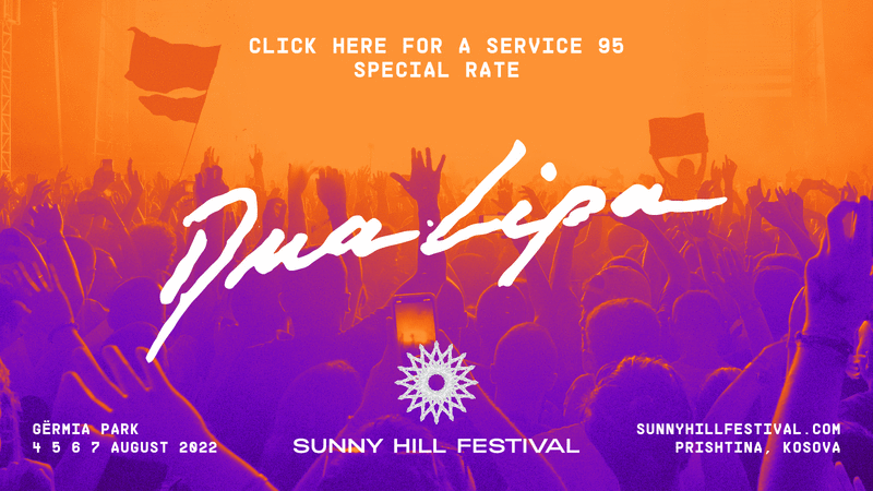Image of Dua Lipa and Sunny Hill Festival graphics 